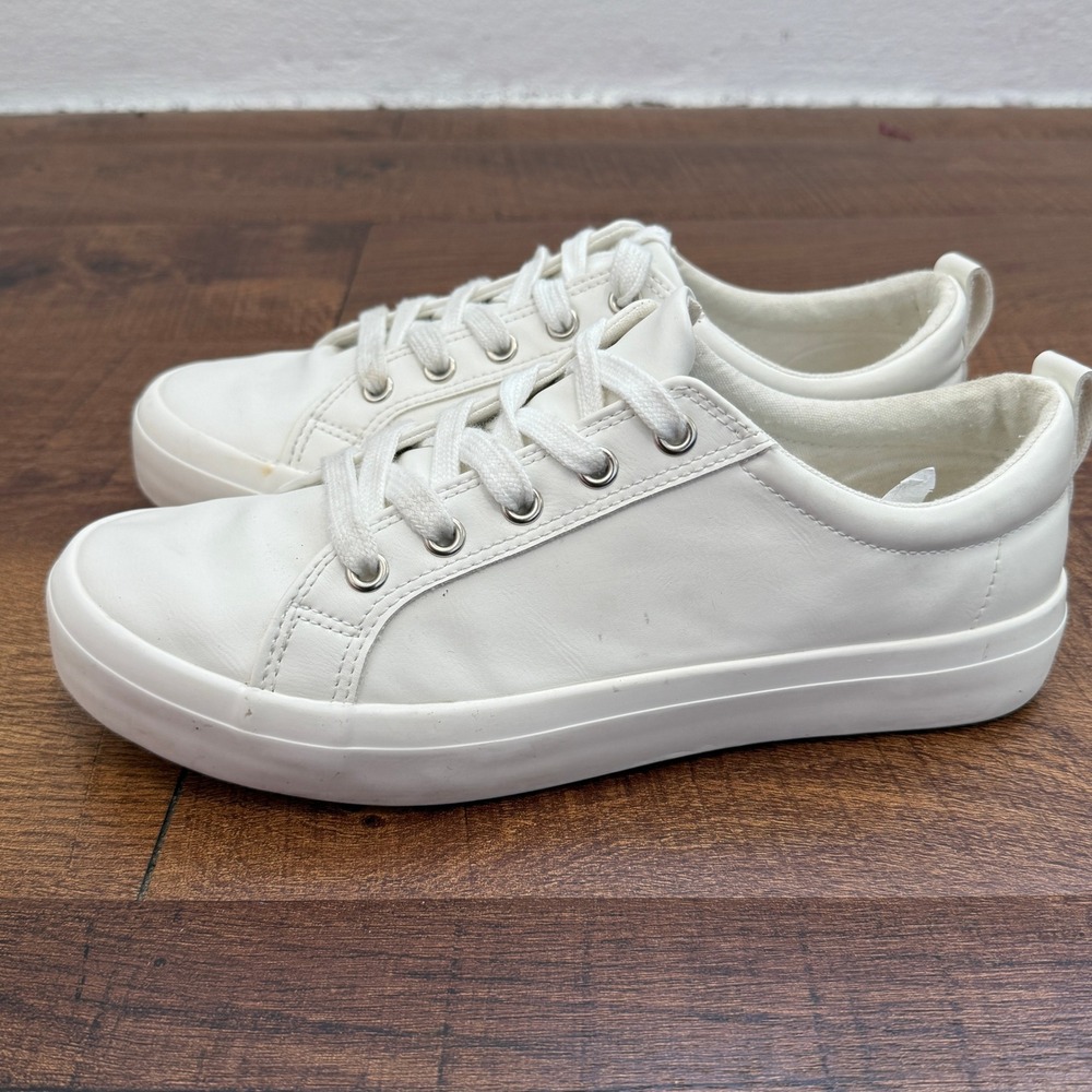 Esprit Tallya Sneakers Women Size 8 White Low Top Lace Up Fashion Shoes E4TAL01